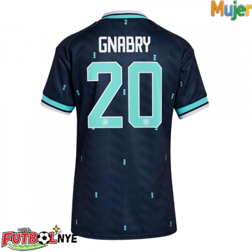 Camiseta Alemania Serge Gnabry #20 Visitante Equipación para mujer Mundial 2026 manga corta